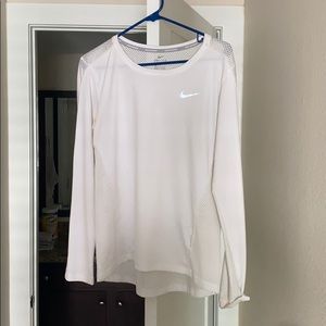 White Nike shirt